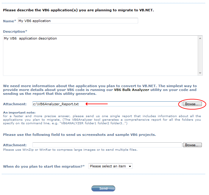 Send us your VB6 Analyzer report